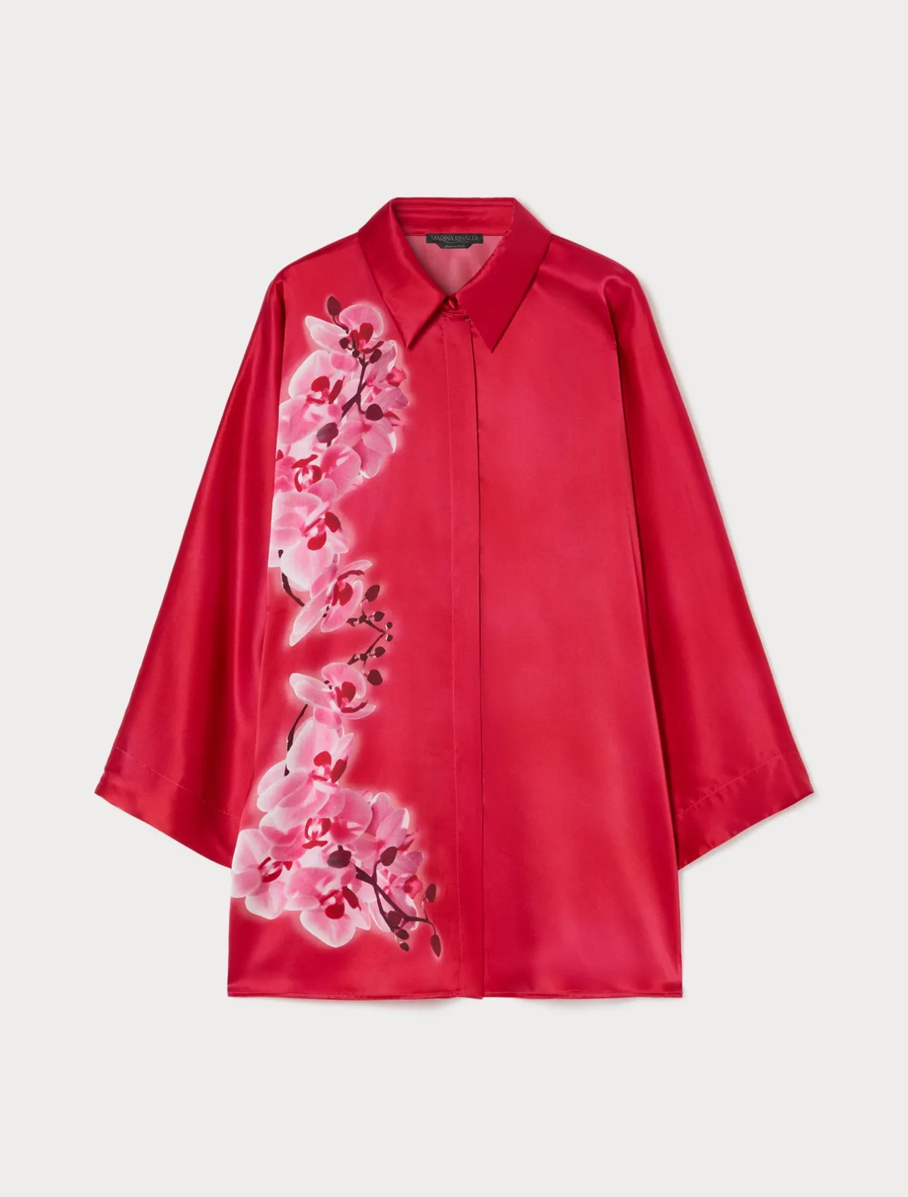 New Marina Rinaldi Silk satin shirt FUCHSIA
