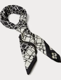Online Marina Rinaldi Silk scarf BLACK