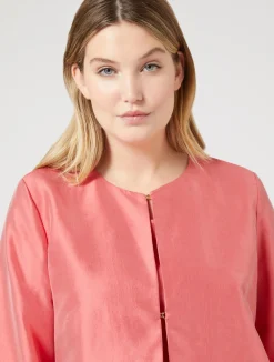 Best Marina Rinaldi Silk shantung tunic RED