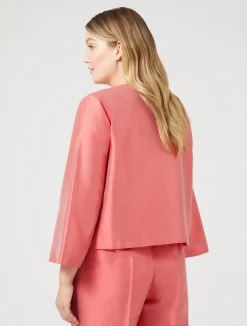 Best Marina Rinaldi Silk shantung tunic RED