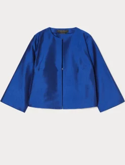 New Marina Rinaldi Silk shantung tunic PURPLE