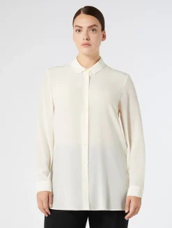 Sale Marina Rinaldi Silk shirt WHITE