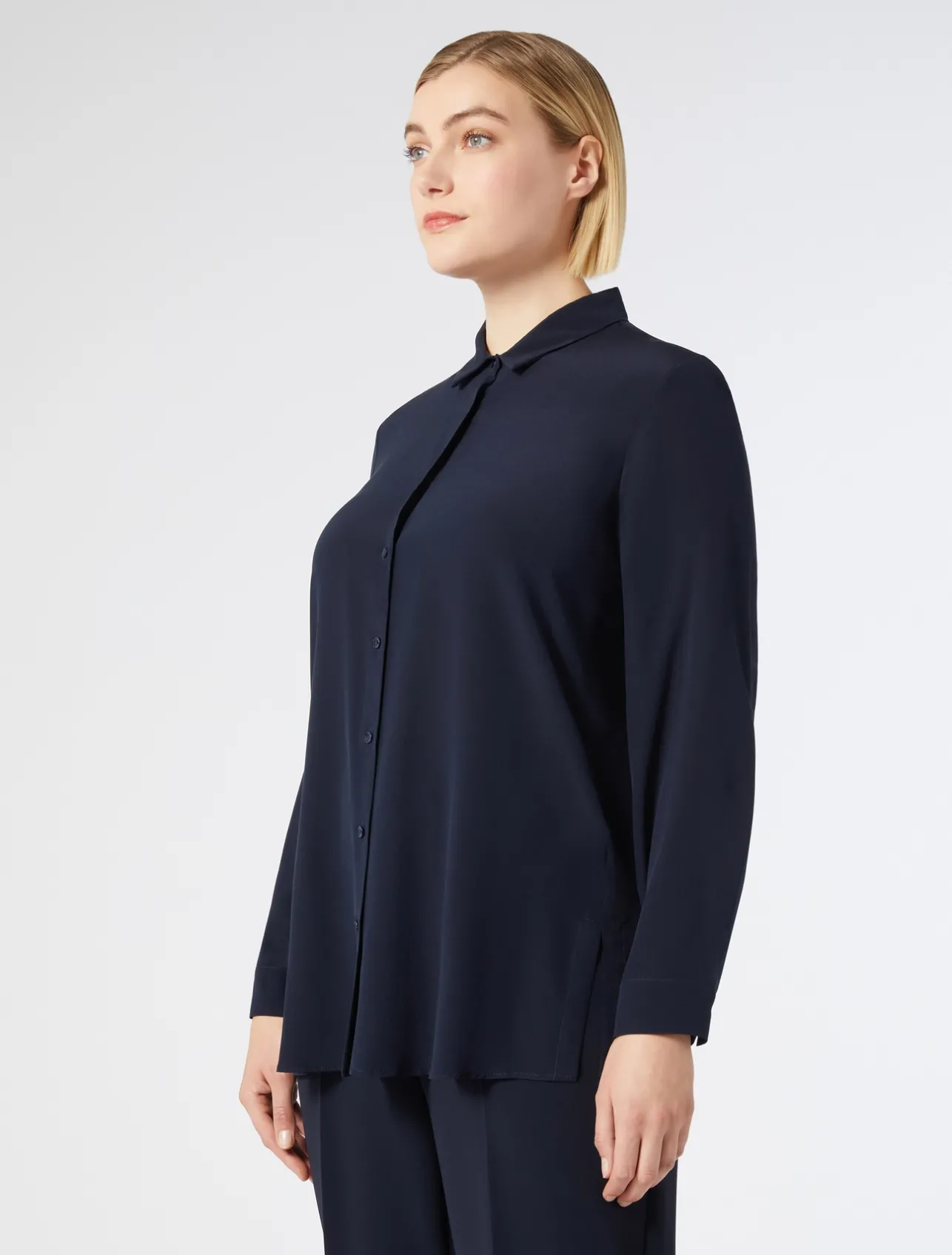 Clearance Marina Rinaldi Silk shirt CORNFLOWERBLUE