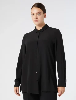 Online Marina Rinaldi Silk shirt BLACK