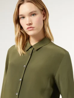 Fashion Marina Rinaldi Silk shirt GREEN