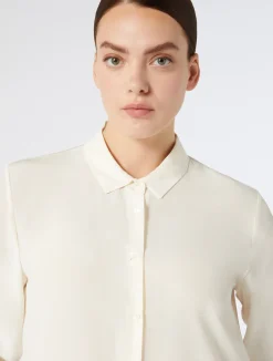 Sale Marina Rinaldi Silk shirt WHITE