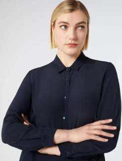 Clearance Marina Rinaldi Silk shirt CORNFLOWERBLUE