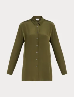Fashion Marina Rinaldi Silk shirt GREEN