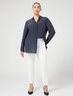 Best Marina Rinaldi Silk shirt AVIO