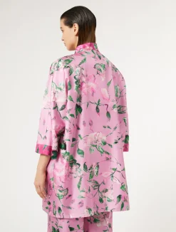 New Marina Rinaldi Silk twill dustcoat PINK