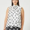 Fashion Marina Rinaldi Silk twill shirt WHITE