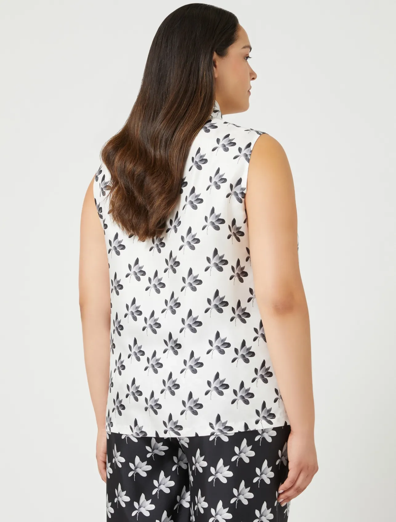 Fashion Marina Rinaldi Silk twill shirt WHITE