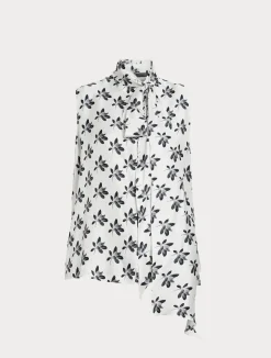 Fashion Marina Rinaldi Silk twill shirt WHITE