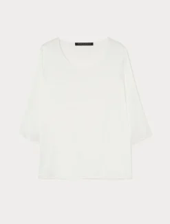 Sale Marina Rinaldi Silk-blend blouse WHITE