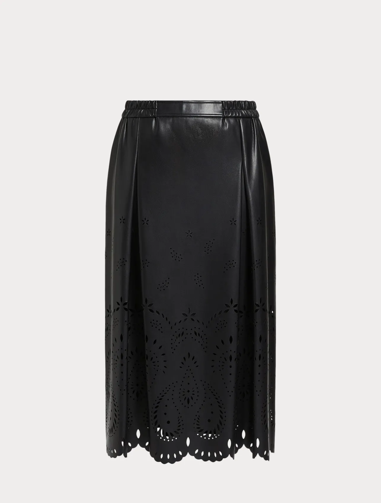 Online Marina Rinaldi Skirt in coated fabric BLACK