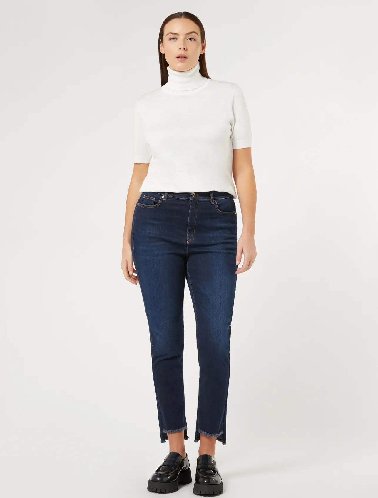 Discount Marina Rinaldi Slim fit jeans in indigo denim NAVY