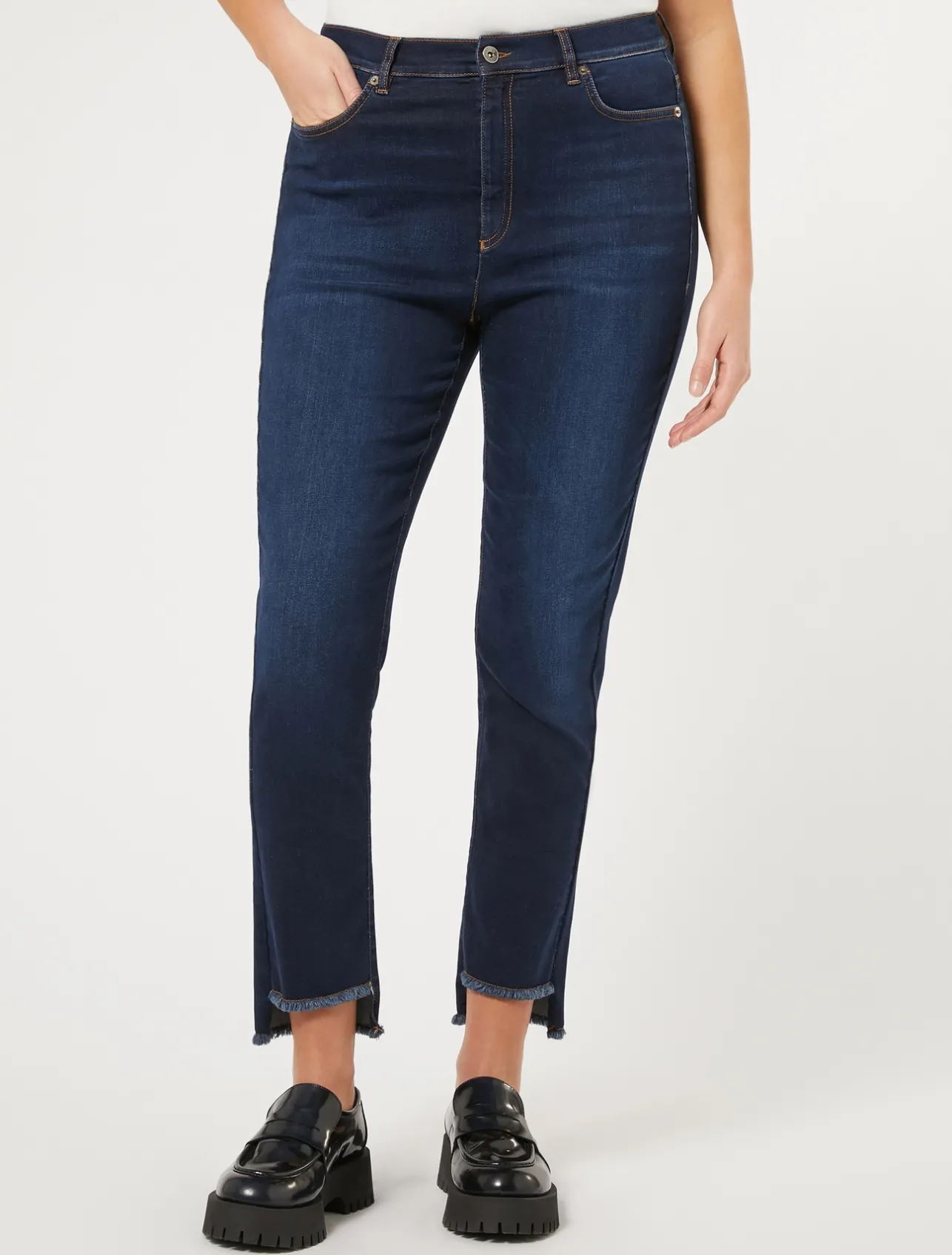 Discount Marina Rinaldi Slim fit jeans in indigo denim NAVY