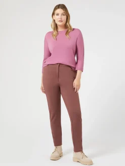 Clearance Marina Rinaldi Slim jersey trousers FARD