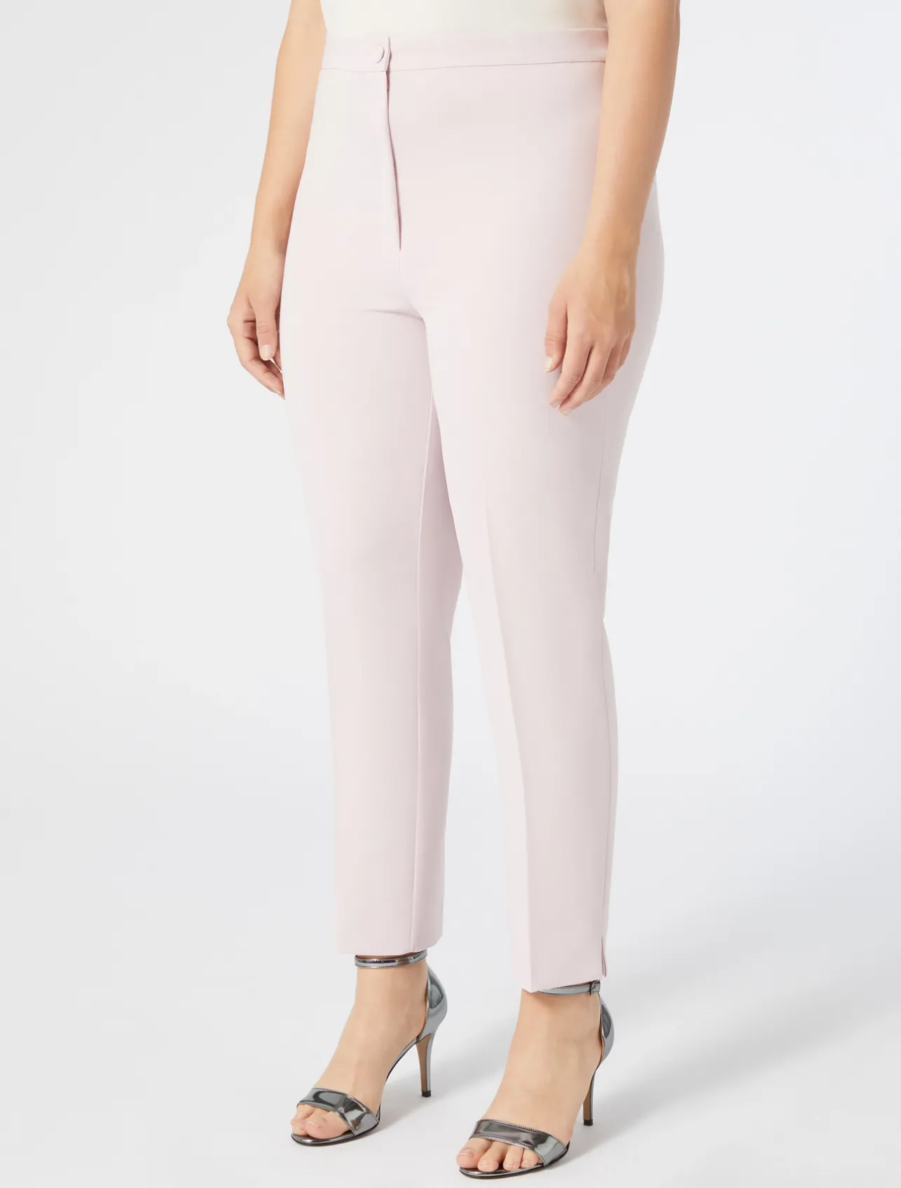 Clearance Marina Rinaldi Slim triacetate cady trousers PINK