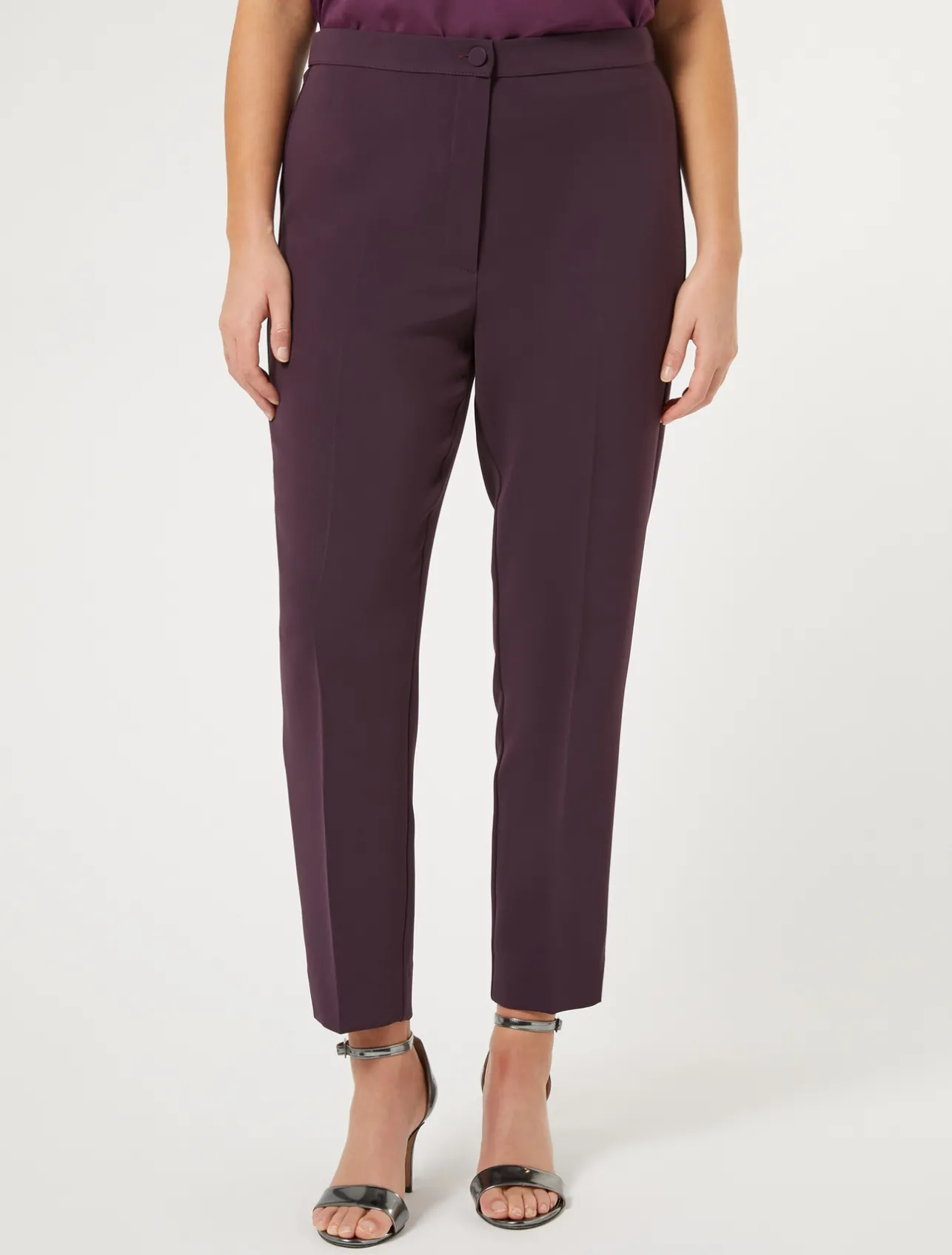 Hot Marina Rinaldi Slim triacetate cady trousers BORDEAUX