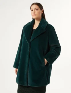 Best Marina Rinaldi Soft textured coat DARKGREEN