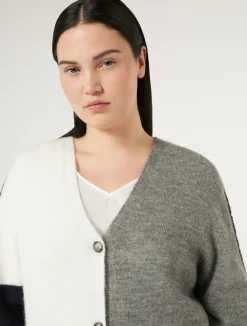 Discount Marina Rinaldi Soft wool cardigan ULTRAMARINE