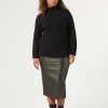 Discount Marina Rinaldi Stretch bengaline skirt GOLDBLACK