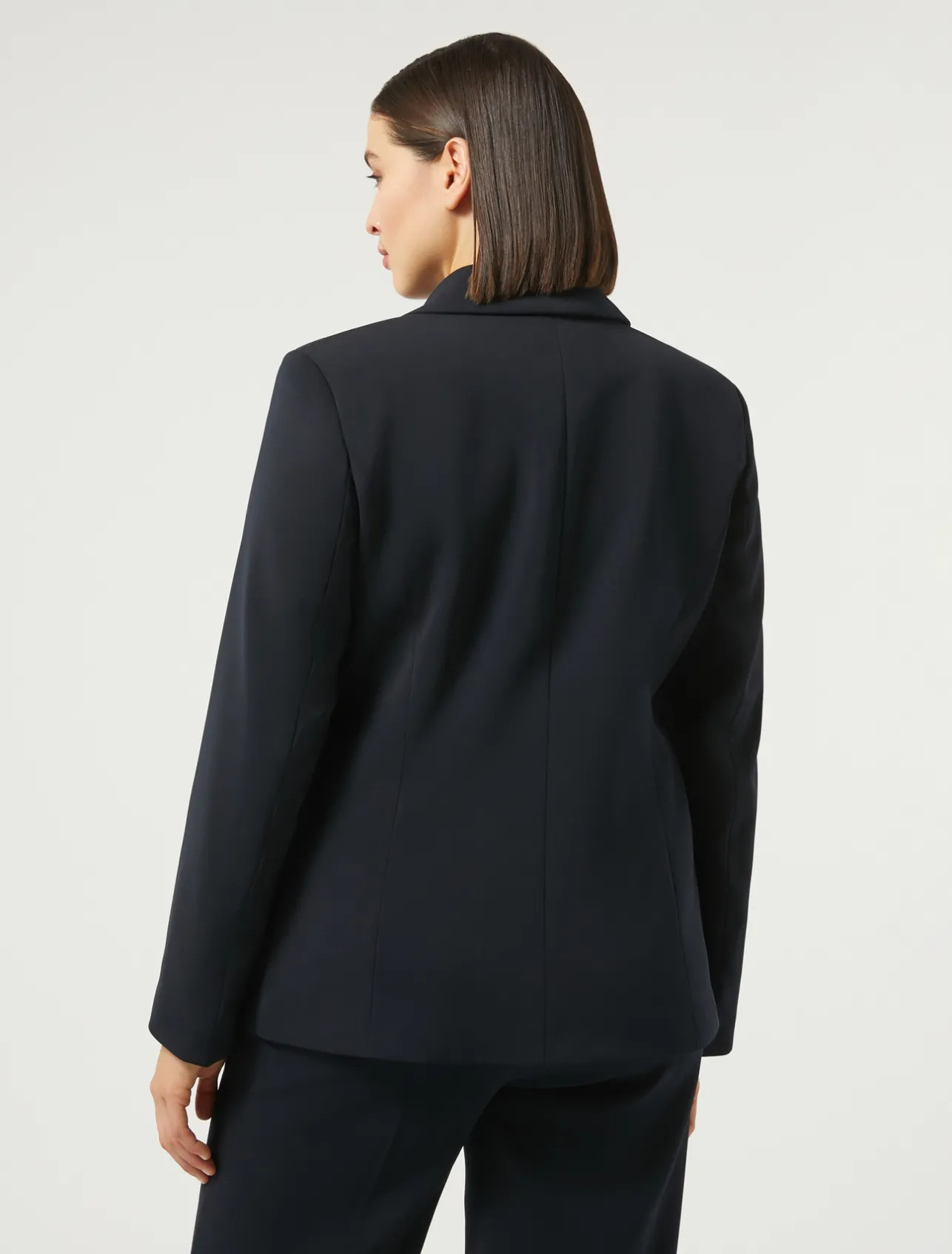 Clearance Marina Rinaldi Stretch cady blazer jacket ULTRAMARINE