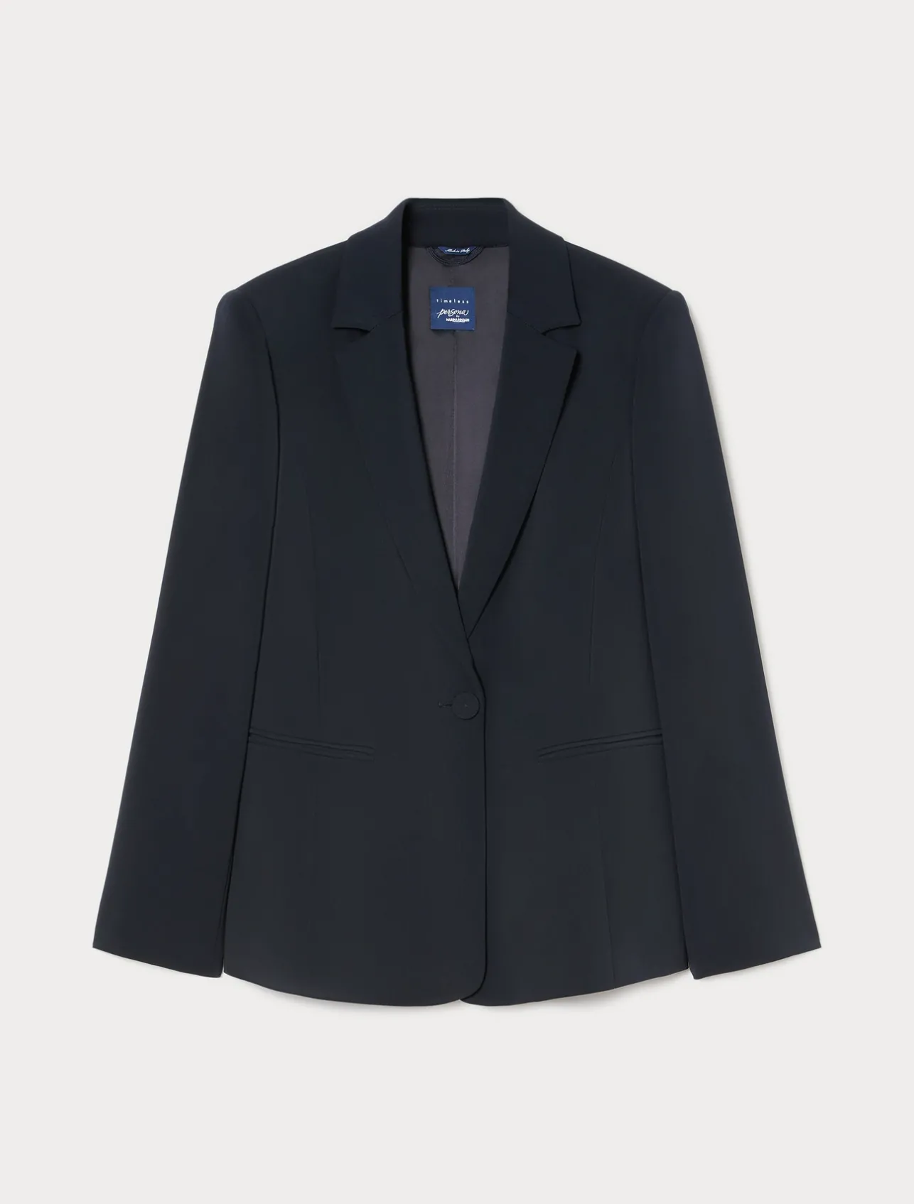 Clearance Marina Rinaldi Stretch cady blazer jacket ULTRAMARINE
