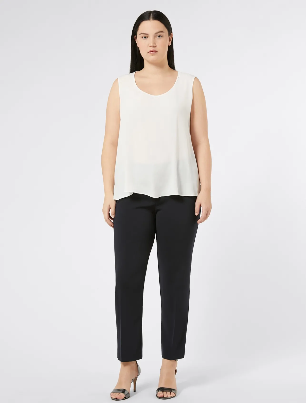 New Marina Rinaldi Stretch cady trousers ULTRAMARINE