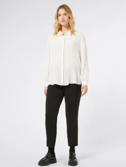 Sale Marina Rinaldi Stretch cady trousers BLACK