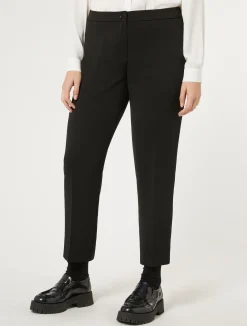 Sale Marina Rinaldi Stretch cady trousers BLACK