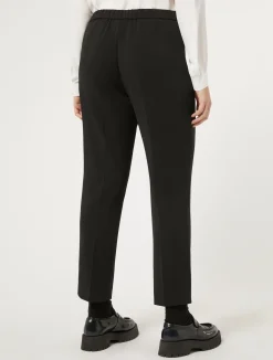 Sale Marina Rinaldi Stretch cady trousers BLACK