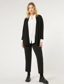 Sale Marina Rinaldi Stretch cady trousers BLACK