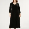 Hot Marina Rinaldi Stretch chenille dress BLACK