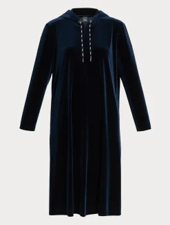 Sale Marina Rinaldi Stretch chenille dress MIDNIGHTBLUE