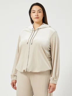 Clearance Marina Rinaldi Stretch chenille jacket LIGHTGREY