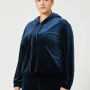 New Marina Rinaldi Stretch chenille jacket MIDNIGHTBLUE