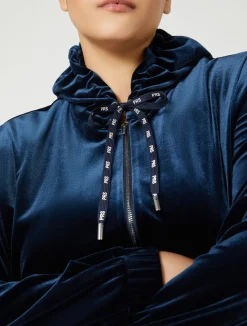 New Marina Rinaldi Stretch chenille jacket MIDNIGHTBLUE