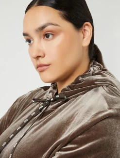 Outlet Marina Rinaldi Stretch chenille jacket STONE