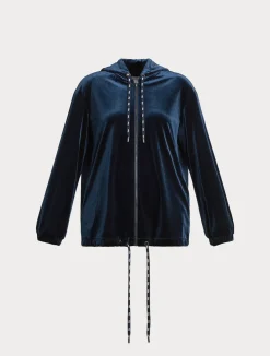 New Marina Rinaldi Stretch chenille jacket MIDNIGHTBLUE