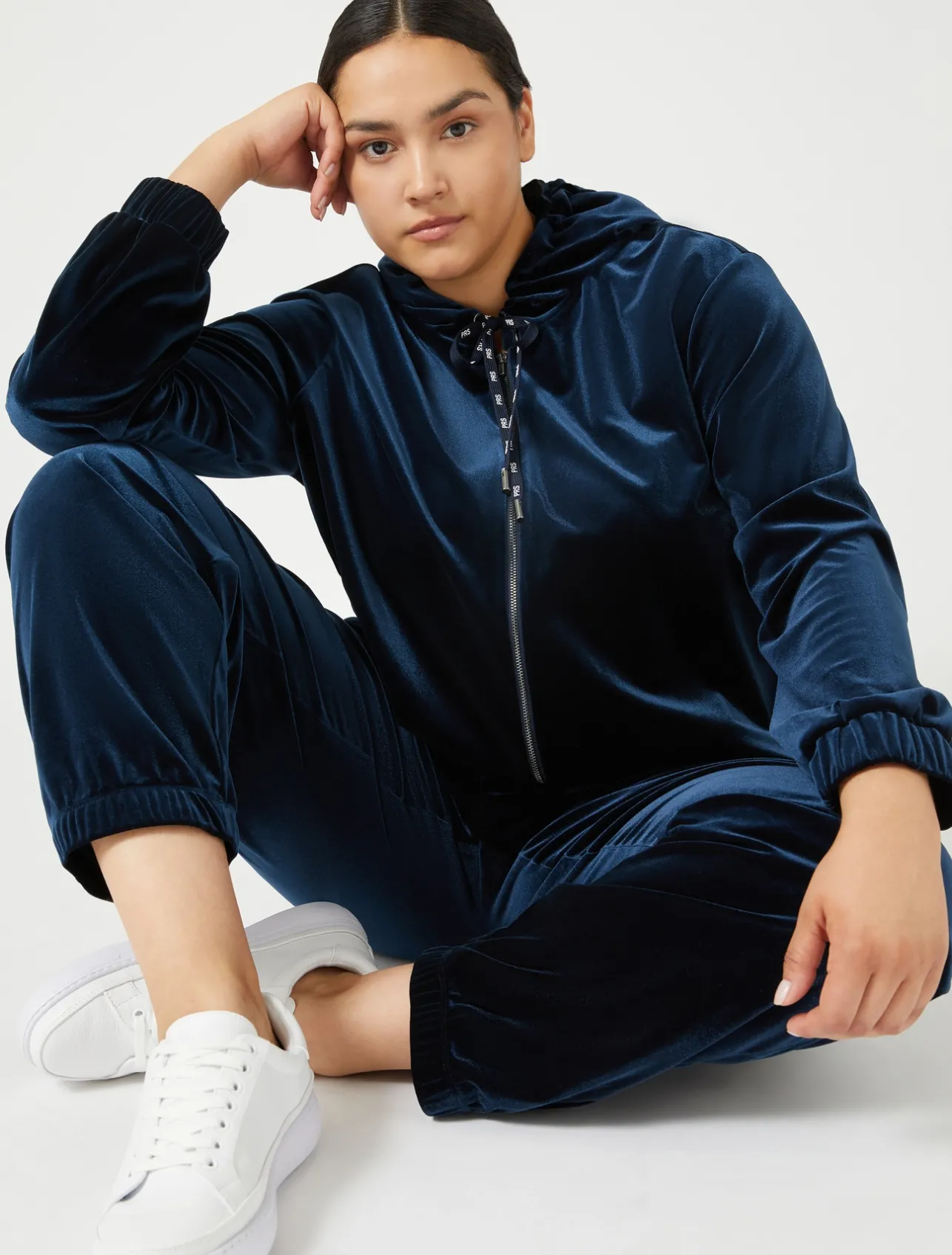 New Marina Rinaldi Stretch chenille jacket MIDNIGHTBLUE