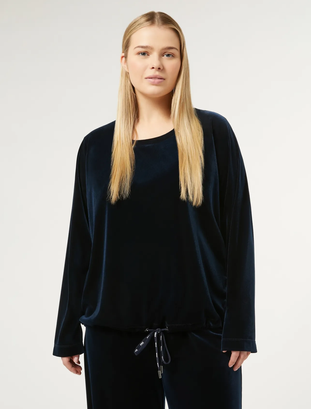 Clearance Marina Rinaldi Stretch chenille sweatshirt MIDNIGHTBLUE