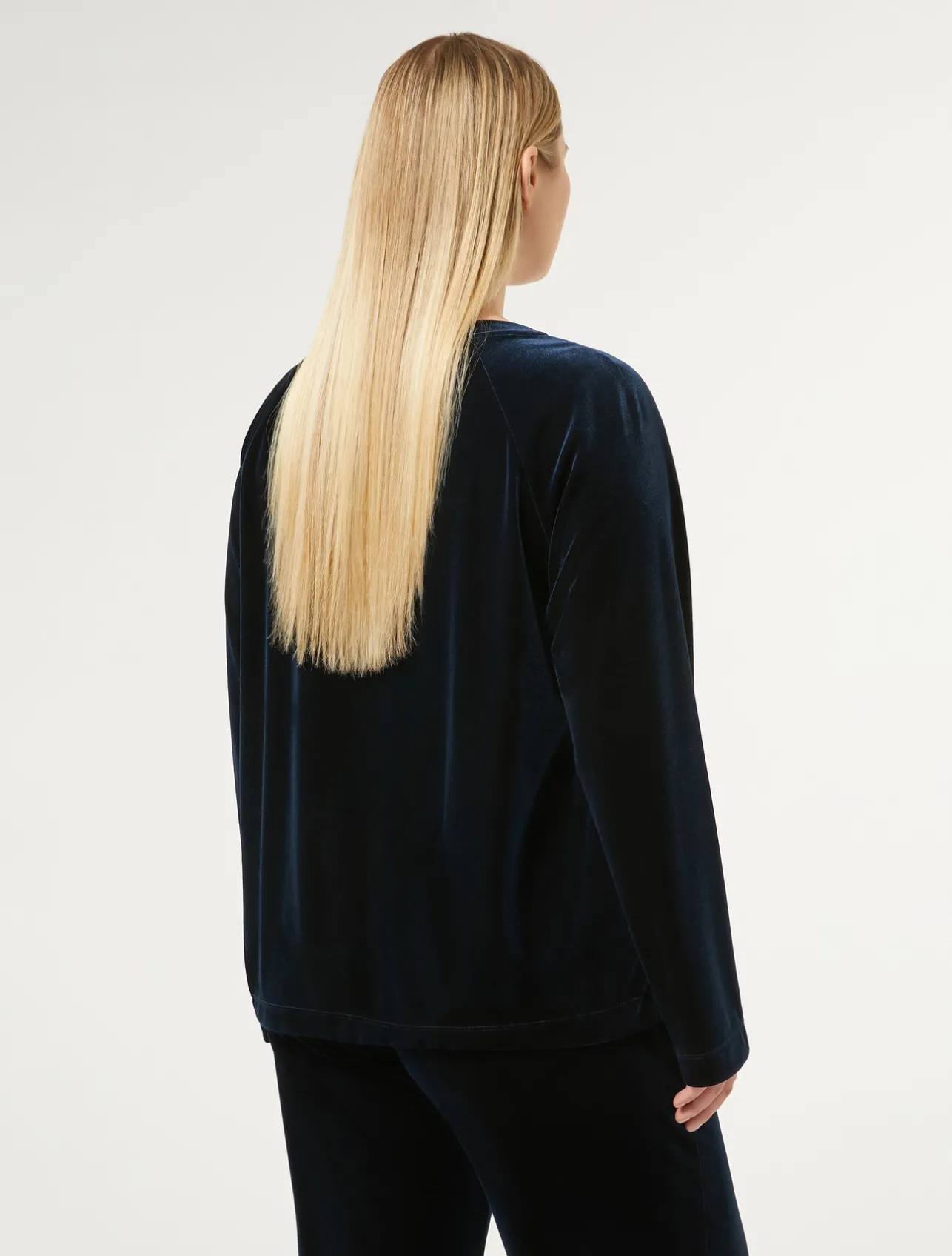 Clearance Marina Rinaldi Stretch chenille sweatshirt MIDNIGHTBLUE