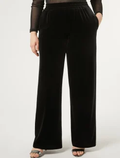 Hot Marina Rinaldi Stretch chenille trousers BLACK