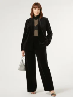 Hot Marina Rinaldi Stretch chenille trousers BLACK