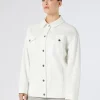 Fashion Marina Rinaldi Stretch cotton bull denim jacket WHITE