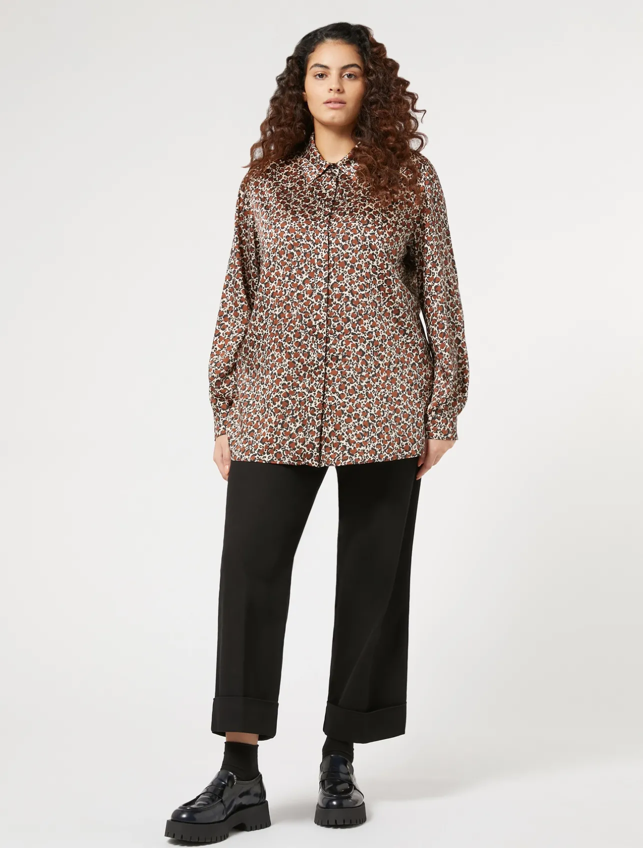 Outlet Marina Rinaldi Stretch cotton bull denim jeans BLACK