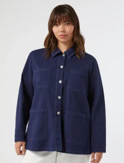 Clearance Marina Rinaldi Stretch cotton bull denim jacket CHINABLUE