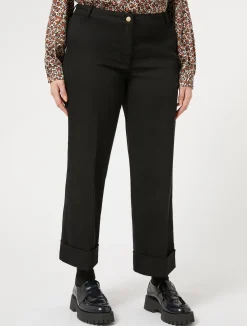 Outlet Marina Rinaldi Stretch cotton bull denim jeans BLACK